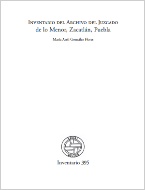 Inventario del Archivo del Juzgado de lo Menor, Zacatlán, Puebla